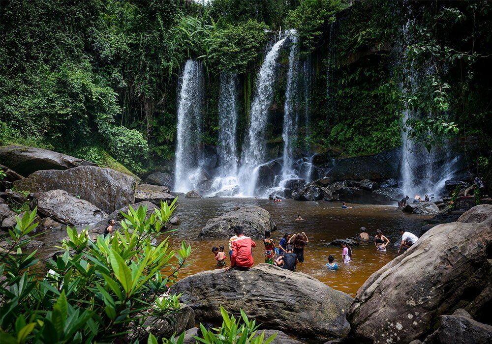 Start your historical journey with Phnom Kulen’s vibrant glow